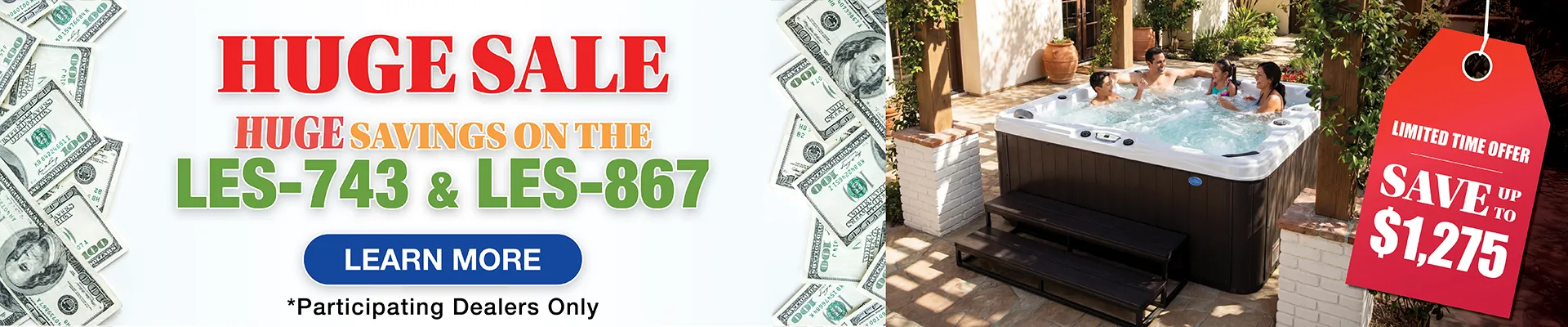 Calspas hot tub being used in a family setting - Centennial